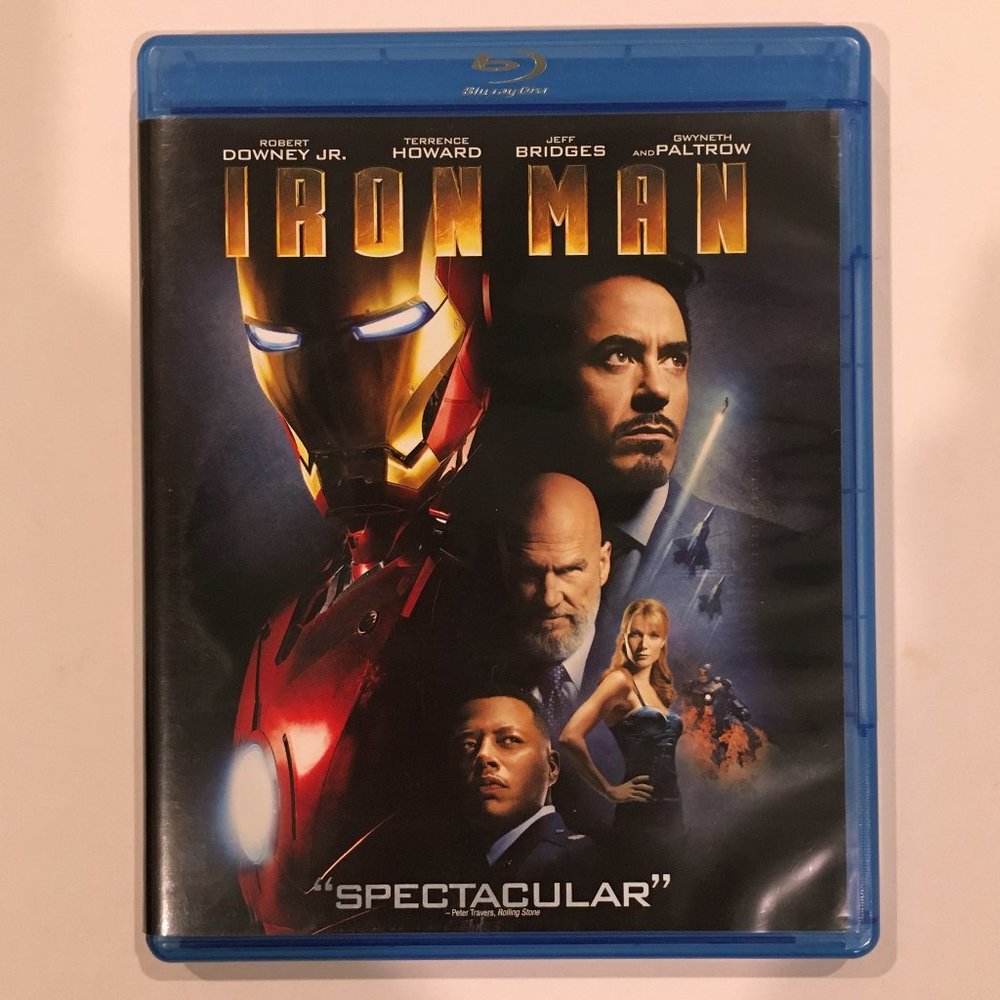 Marvel IRON MAN Blu-Ray DVD